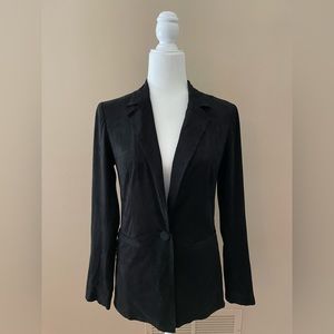 NWOT DREW Blazer Black Velvet Coat Business Casual Office Cute Women's Size XS